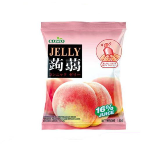 COZZO KONNYAKU JELLY PEACH 20GM*8