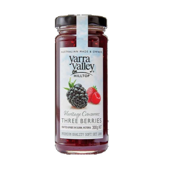 YARRA VALLEY PREMIUM JAM -THREE BERRIES 300GM
