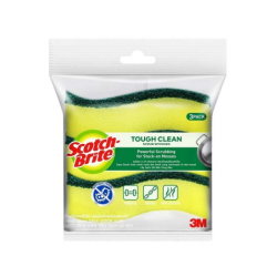 SCOTCH BRITE TOUGH CLEAN SCRUB SPONGE 3PK SCOTCH BRITE TOUGH CLEAN SCRUB SPONGE 3PK