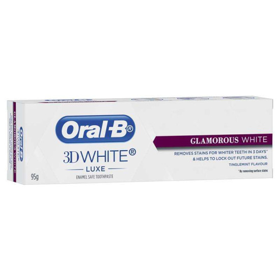 ORAL-B TOOTHPASTE 3D WHITE LUXE GLAMOROUS 95G