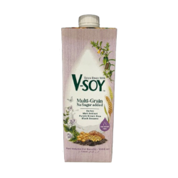 V-SOY MULTIGRAIN NO SUGAR ADDED SOYA BEAN MILK 1L