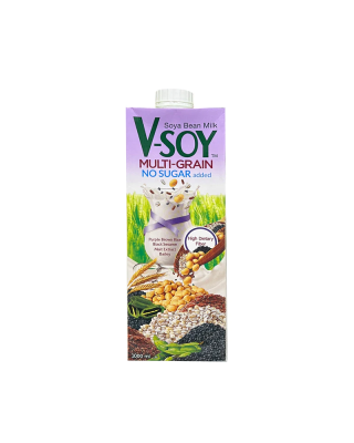 V-SOY MULTIGRAIN NO SUGAR ADDED SOYA BEAN MILK 1L