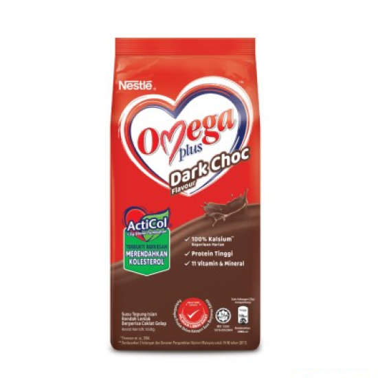 NESTLE OMEGA PLUS DARK CHOCOLATE 550G