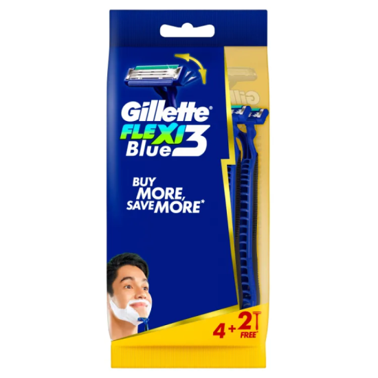 GILLETTE BLUE SIMPLE3 FLEXI 4+2