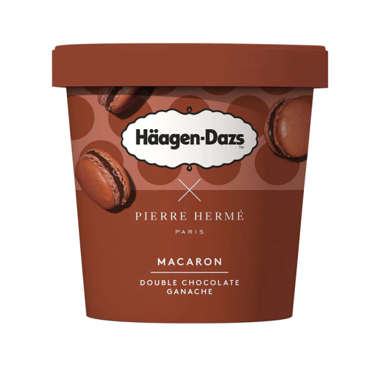 HAAGEN DAZS MACARON DOUBLE CHOCOLATE 420ML