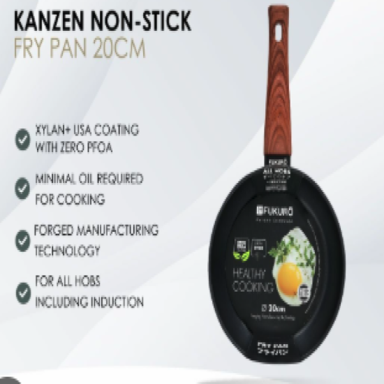 FUKURO KANZEN FORGED NON-STICK FRY PAN 20CM