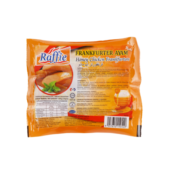 RAFFIE HONEY CHICKEN FRANKFURTER 300G