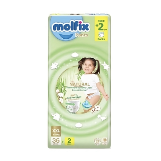 MOLFIX NATURAL PANTS JUMBO XXL36+2'S