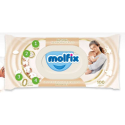MOLFIX WET WIPES NATURAL NEWBORN GENTLE 100'S MOLFIX WET WIPES NATURAL NEWBORN GENTLE 100'S