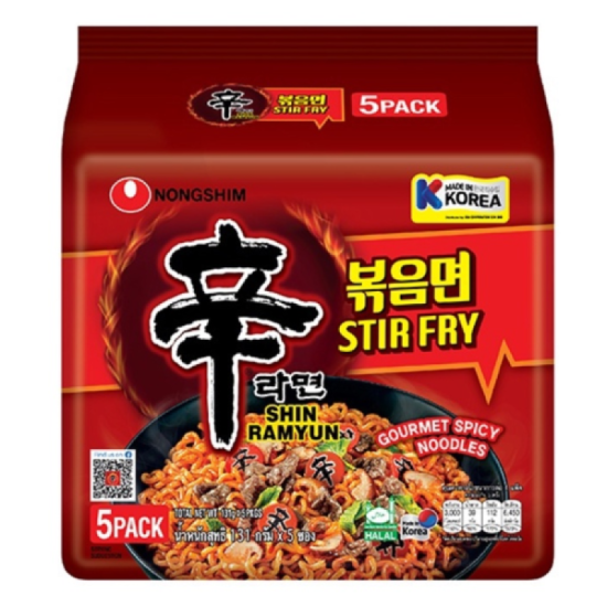 NONGSHIM SHIN RAMYUN STIR FRY 131GM*5