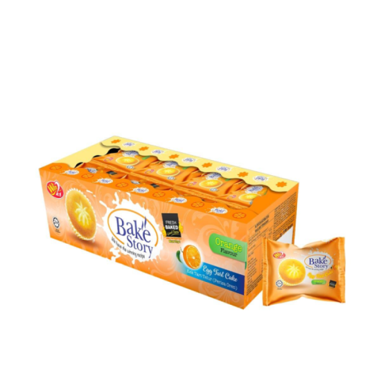 WIN2 BAKE STORY EGG TART CAKE ORANGE 25GM*16