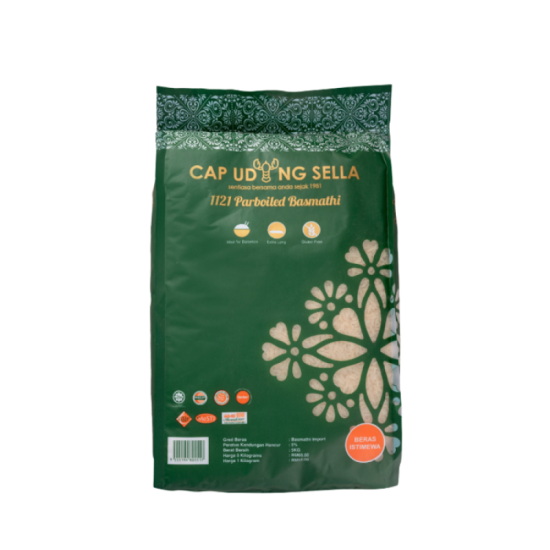 CAP UDANG SELLA 1121 PARBOILED BASMATHI 5KG