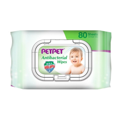 PET PET ANTIBAC WIPES TISSUE 80'S*2 PET PET ANTIBAC WIPES TISSUE 80'S*2