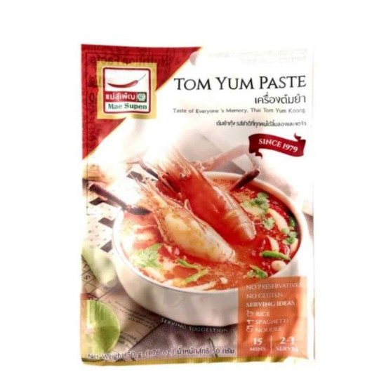 MAE SUPEN TOM YAM PASTE 50GM