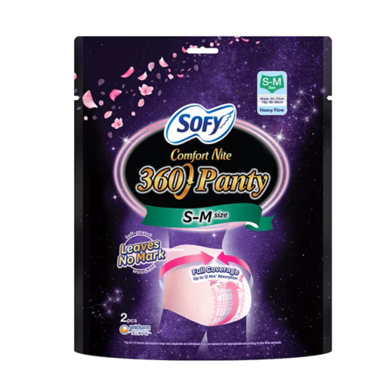 SOFY COMFORT NITE 360 PANTY S-M 2'S