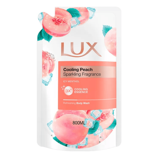 LUX BODY WASH COOLING PEACH 800ML