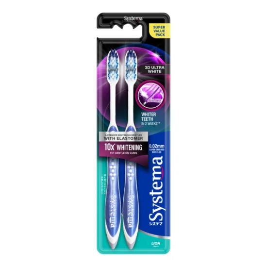 SYSTEMA TOOTHBRUSH 3D ULTRA WHITE 2'S