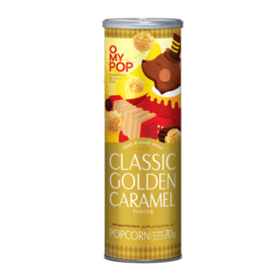 OMYPOP POPCORN GOLDEN CARAMEL 70GM