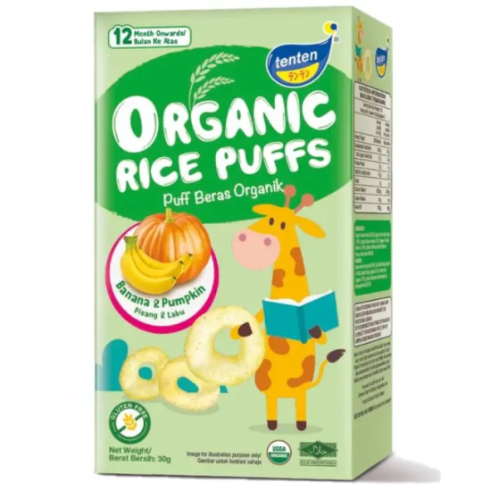 TENTEN RICE PUFF BANANA & PUMPKIN 30G