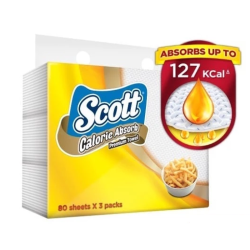 SCOTT KITCHEN TOWEL CALORIE LIGHT IN/FOLDED 80S*3 SCOTT KITCHEN TOWEL CALORIE LIGHT IN/FOLDED 80S*3