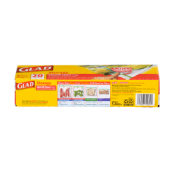 GLAD FOOD STORAGE ZIPPER GALLON 20CT GLAD FOOD STORAGE ZIPPER GALLON 20CT