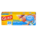 GLAD FREEZER ZIPPER QUART 20CT