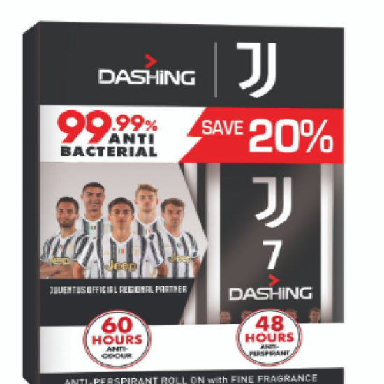DASHING JUVE AP DEO R/ON (T/P) 7 50ML*2