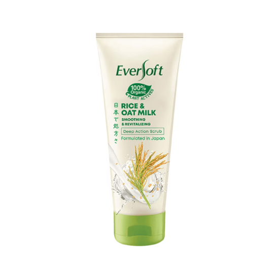 EVERSOFT FACIAL SCRUB RICE & OAT MILK 100G