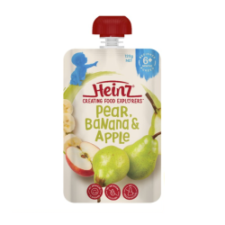 HEINZ PEAR, BANANA & APPLE 120G HEINZ PEAR, BANANA & APPLE 120G