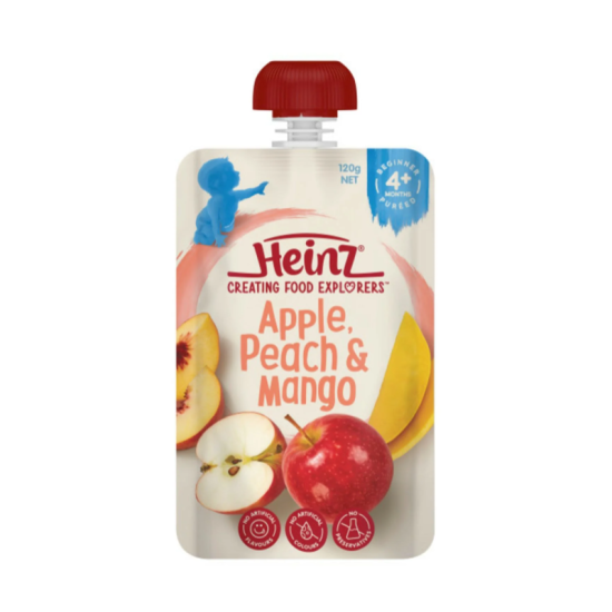 HEINZ APPLE, PEACH & MANGO 120G