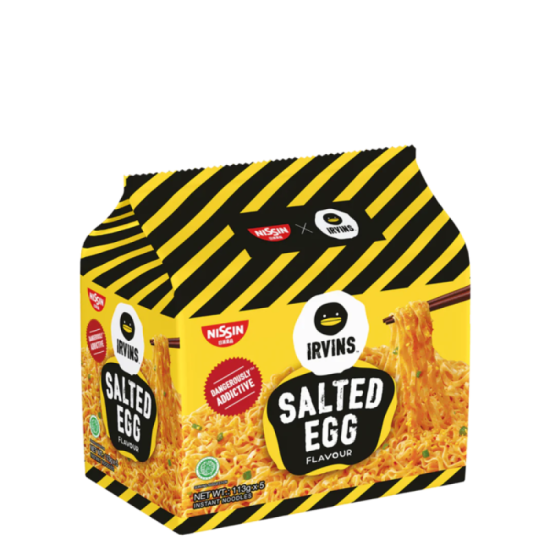 NISSIN IRVINS SALTED EGG INSTANT NOODLE 113GM*5