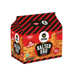 NISSIN IRVINS SPICY SALTED EGG INSTANT NOODLE 113G*5 NISSIN IRVINS SPICY SALTED EGG INSTANT NOODLE 113G*5