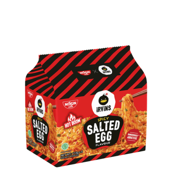 NISSIN IRVINS SPICY SALTED EGG INSTANT NOODLE 113G