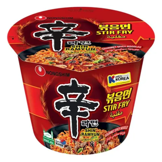 NONGSHIM SHIN STIR FRY RAMYUN (BOWL) 103GM