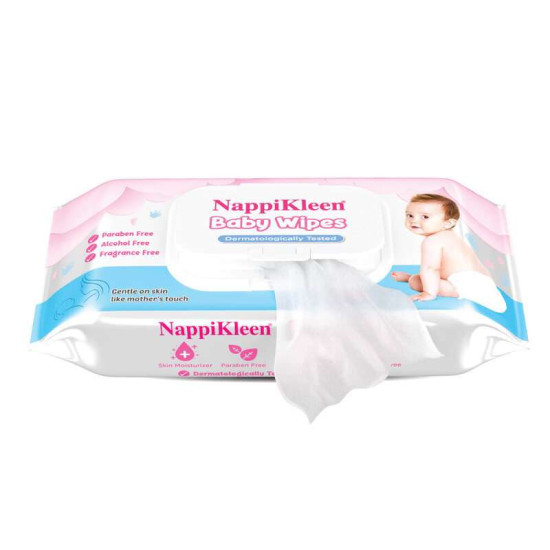 NAPPIKLEEN BABY WIPES 24'S