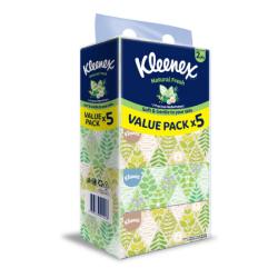 KLEENEX FACIAL TISSUE NATURE FRESH 2PLY 120s*5 KLEENEX FACIAL TISSUE NATURE FRESH 2PLY 120s*5