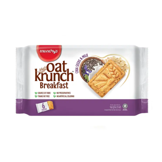 MUNCHY'S OAT KRUNCH BREAKFAST CHIA SEED 192GM