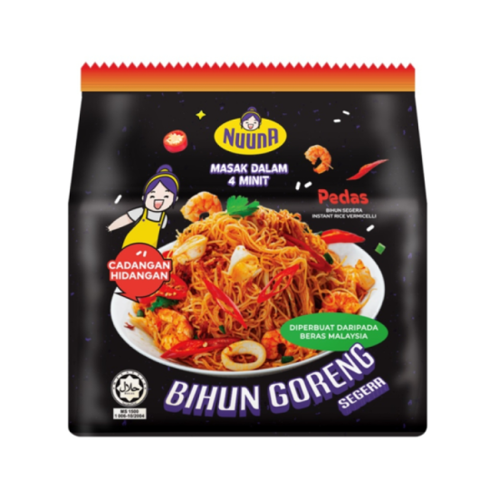 NUUNA INSTANT RICE VERMICELLI DRIED SPICY 70GM*5