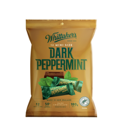 WHITTAKER'S DARK PEPPERMINT SHARE BAGS 180GM WHITTAKER'S DARK PEPPERMINT SHARE BAGS 180GM