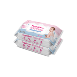 NAPPIKLEEN BABY WIPES TWIN PACK 24S*2 NAPPIKLEEN BABY WIPES TWIN PACK 24S*2