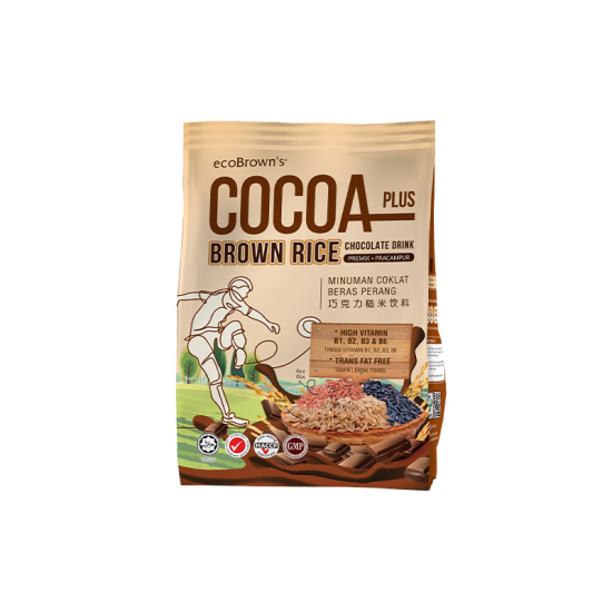 ECOBROWN'S PLUS BROWN RICE COCOA DRINK 420GM