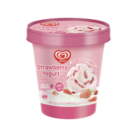 WALL'S  STRAWBERRY YOGURT 750ML