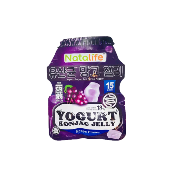 NATALIFE YOGURT KONJAC JELLY GRAPE 300GM