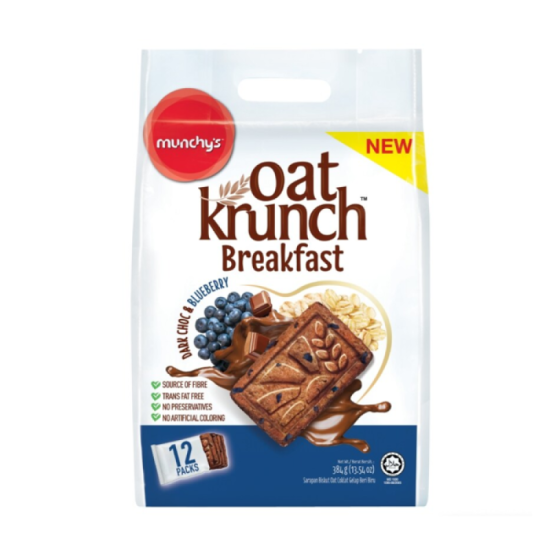 MUNCHY'S OAT KRUNCH DARK CHOCO BLUEBERRY 384GM