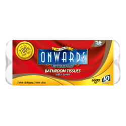 ONWARDS BATHROOM TISSUE 3PLY 220s*10R ONWARDS BATHROOM TISSUE 3PLY 220s*10R