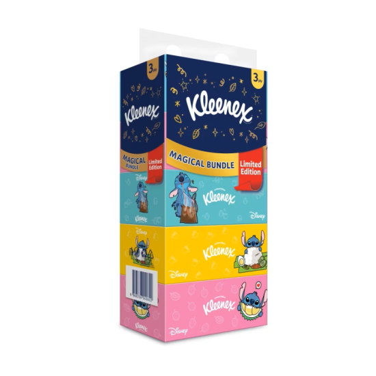 KLEENEX FACIAL TISSUE LIMITED EDITION 3PLY 90S*5