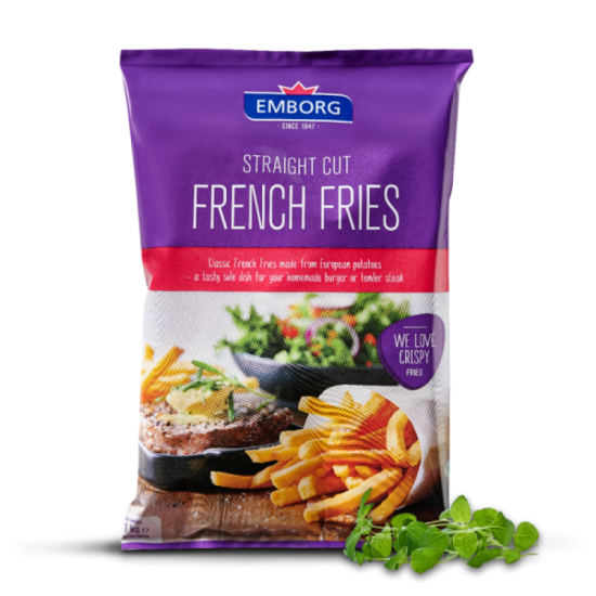 EMBORG STRAIGHT CUT FRIES 1KG