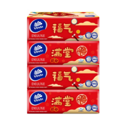 VINDA DELUXE 3 PLY FACIAL TISSUE 80'S*4