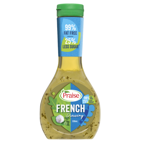 PRAISE DRESSING FRENCH LESS SUGAR 330ML