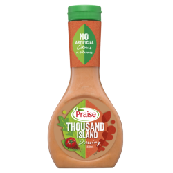 PRAISE DRESSING THOUSAND ISLAND 330ML PRAISE DRESSING THOUSAND ISLAND 330ML
